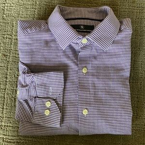 Men’s l/s button down dress shirt sz m EUC